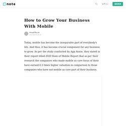 How to Grow Your Business With Mobile