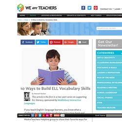 Grow ELL Vocabulary Skills