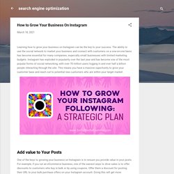 How to Grow Your Business On Instagram