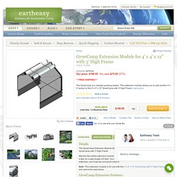 GrowCamp Extension Module for 4' x 4' x 12" with 3' High Frame