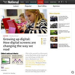 Growing up digital: How digital screens are changing the way we read