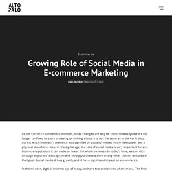 Growing Role of Social Media in E-commerce Marketing