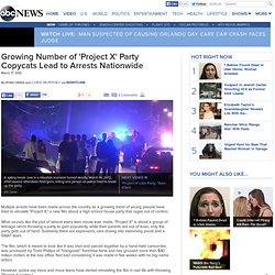 Growing Number of 'Project X' Party Copycats Lead to Arrests Nationwide