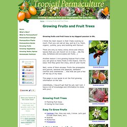 Growing Fruits and Fruit Trees