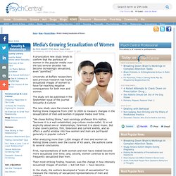 Media’s Growing Sexualization of Women