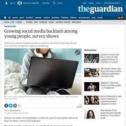 Growing social media backlash among young people, survey shows