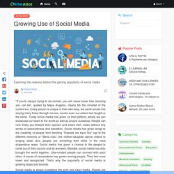 Growing Use of Social Media