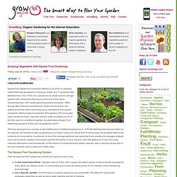 Growing Vegetables with Square Foot Gardening