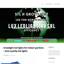Growlight led lights for indoor gardens – best quality led lights