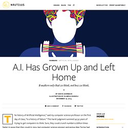 A.I. Has Grown Up and Left Home - Issue 8: Home