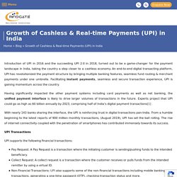 Growth of Cashless & Real-time Payments (UPI) in India