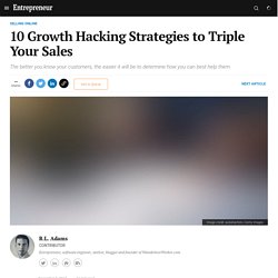 10 Growth Hacking Strategies to Triple Your Sales
