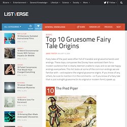Top 10 Gruesome Fairy Tale Origins