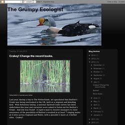 The Grumpy Ecologist: Crakey! Change the record books.