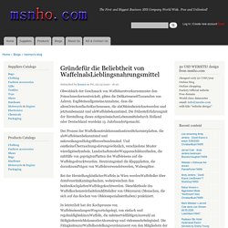 Gründefür die Beliebtheit von WaffelnalsLieblingsnahrungsmittel