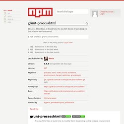 grunt-processhtml