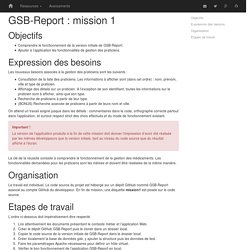 GSB-Report : mission 1