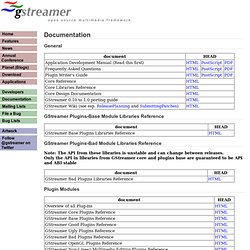 GStreamer: Documentation