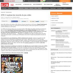 GTA V explose les records du jeu vidéo