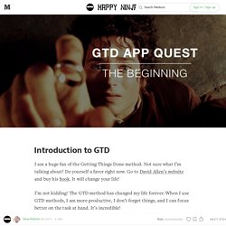 GTD App Quest — Happy Ninja