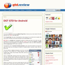 DGT GTD for Android