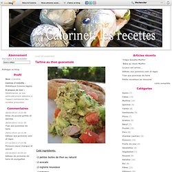 Tartine au thon guacamole - Calorinet : les recettes !