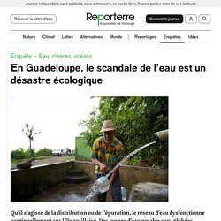 24-27 avr. 2021 En Guadeloupe, le scandale de l’eau est un désastre écologique