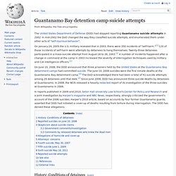Gitmo suicide attempts, wikipedia