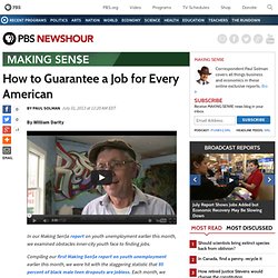 How to Guarantee a Job for Every American