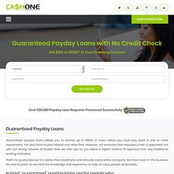 Fast Approval with No Credit Check