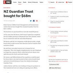 NZ Guardian Trust bought for $68m