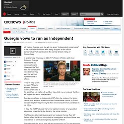 News - Politics - Guergis vows to run as Independent