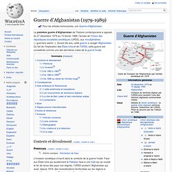 Guerre d'Afghanistan (1979-1989)
