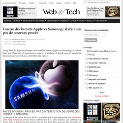 Guerre des brevets Apple vs Samsung : il n’y aura pas de nouveau procès