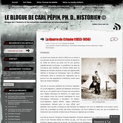 La Guerre de Crimée (1853-1856) « Le blogue de Carl Pépin, Ph. D., historien ©