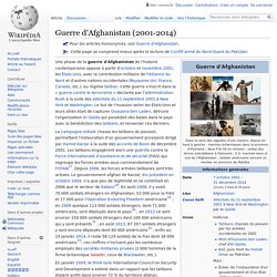 Guerre d'Afghanistan (2001-2014)