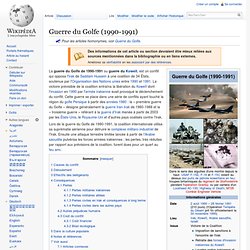 Guerre du Golfe (1990-1991)