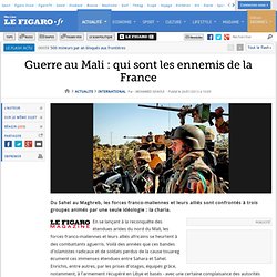 International : Guerre au Mali : qui sont les ennemis de la France