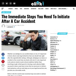 Immediate Steps You Need To Taken After A Car Accident