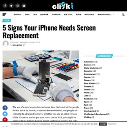 5 Signs Your iPhone Needs Screen Replacement