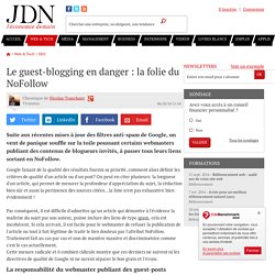 Le guest-blogging en danger : la folie du NoFollow