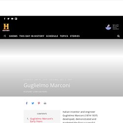 Guglielmo Marconi - HISTORY