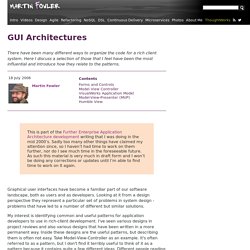 GUI Architectures