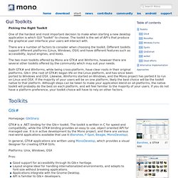 Gui Toolkits - Mono