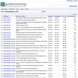 Downloads - gui4processing - GUI for Processing programming environment
