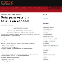 Guía para escribir haikus en español