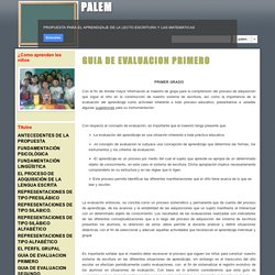 GUIA DE EVALUACION PRIMERO - PALEM