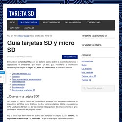 Guía tarjetas SD y micro SD