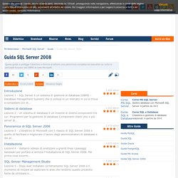 Guida SQL Server 2008