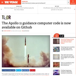 The Apollo 11 guidance computer code is now available on Github